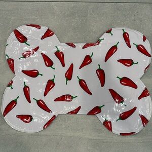 Chili Pepper Dog Bone Placemat
